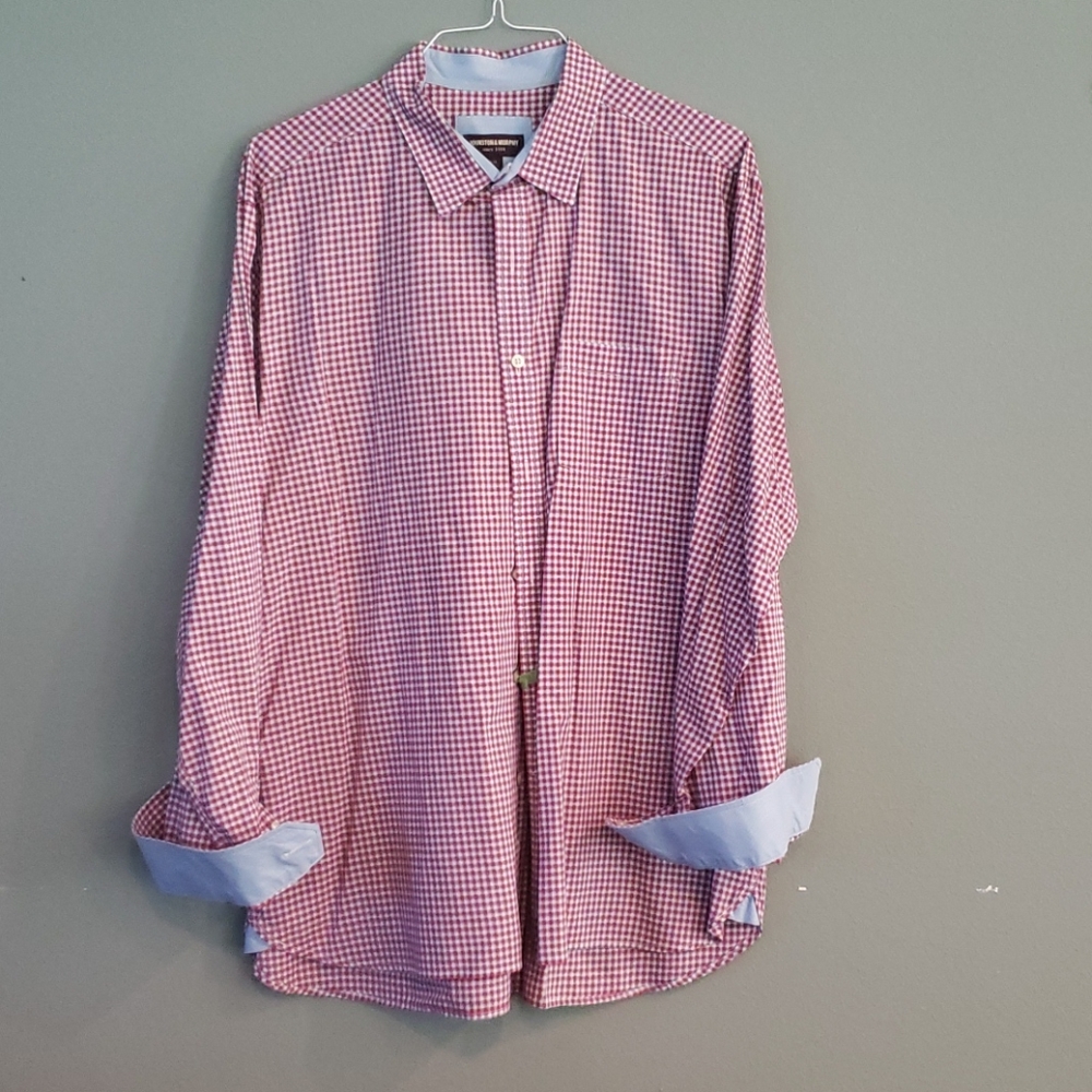 Men's plaid button down